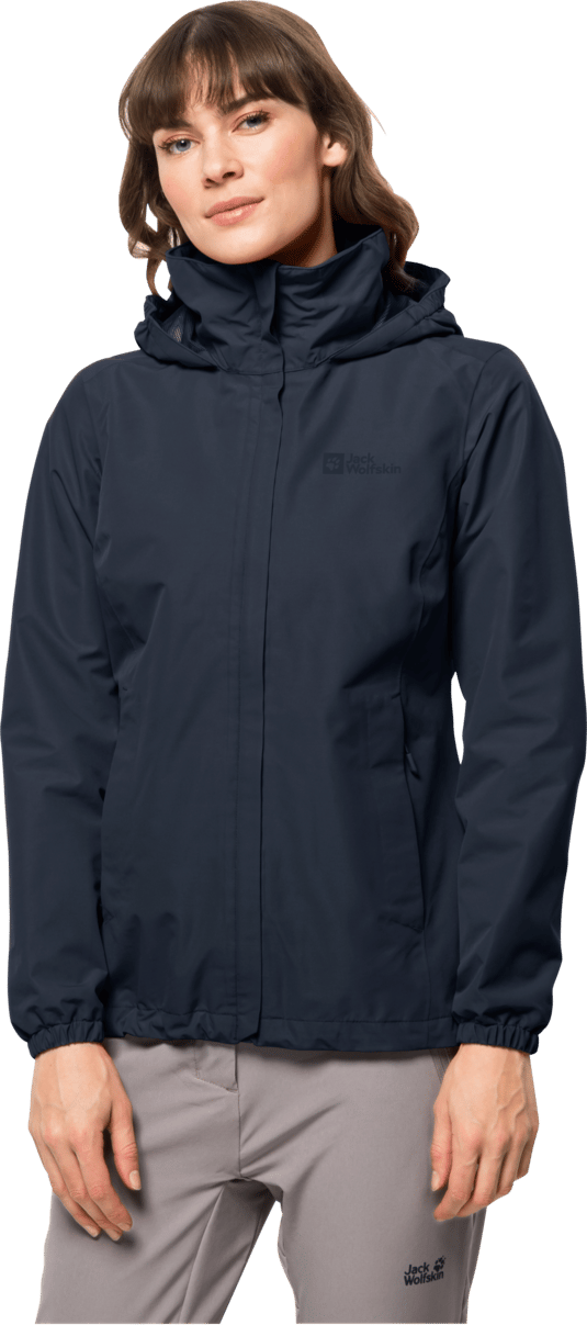 Jack Wolfskin Women's Stormy Point 2-Layer Jacket Night Blue Jack Wolfskin