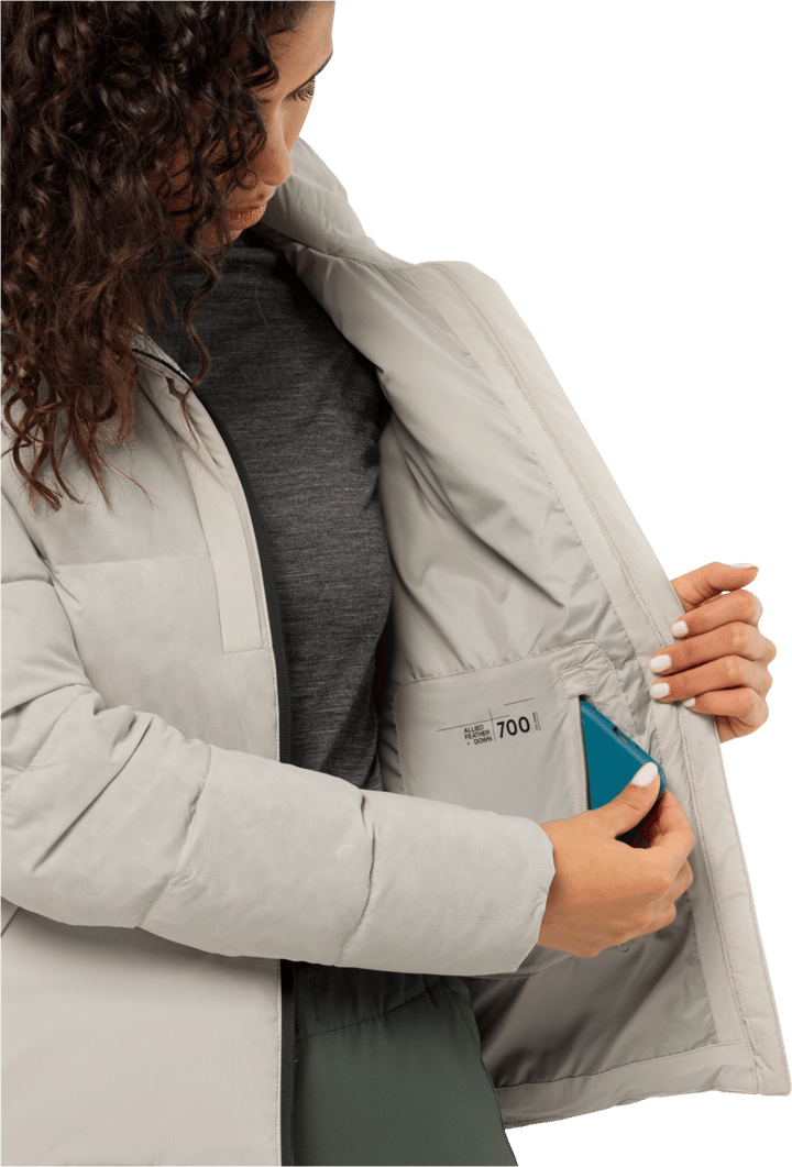 Jack Wolfskin Women's Wandermood Down Jacket Dusty Grey Jack Wolfskin