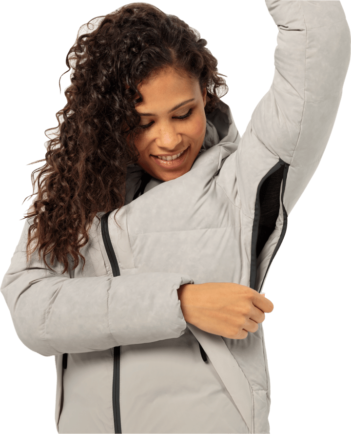 Jack Wolfskin Women's Wandermood Down Jacket Dusty Grey Jack Wolfskin