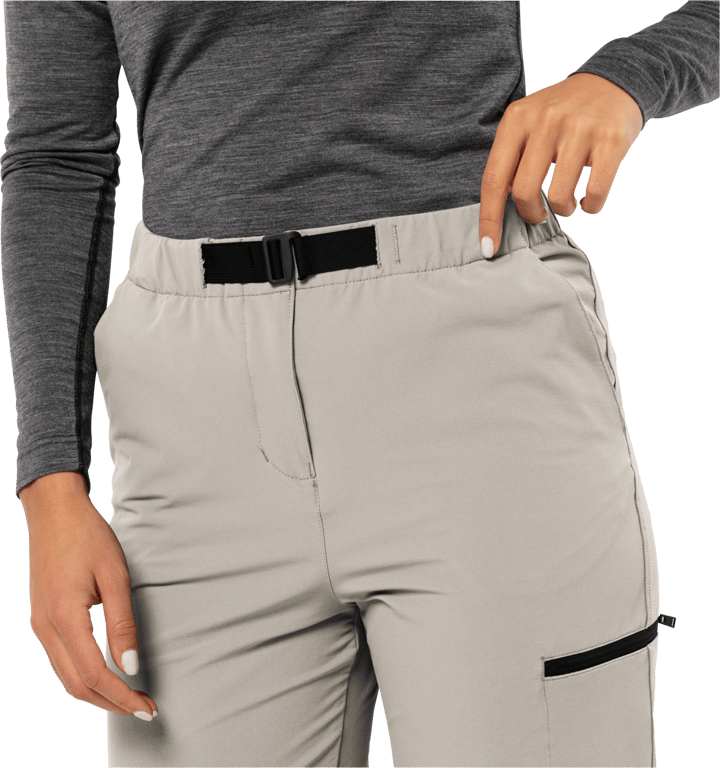 Jack Wolfskin Women's Wandermood Pants Dusty Grey Jack Wolfskin