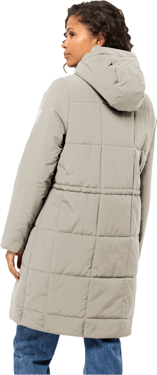 Women's White Frost Parka Dusty Grey Jack Wolfskin