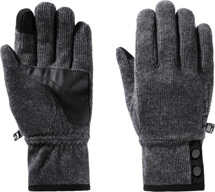 Women's Winter Wool Glove Dark Grey Jack Wolfskin