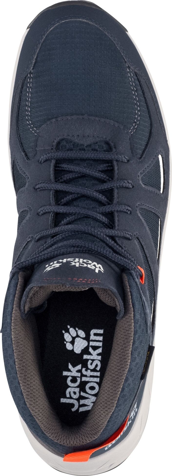 Jack Wolfskin Men's Woodland 2 Texapore Mid Dark Blue / Red Jack Wolfskin