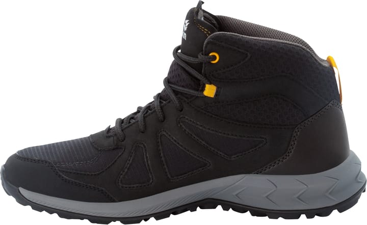 Men's Woodland 2 Texapore Mid Black / Burly Yellow Xt Jack Wolfskin