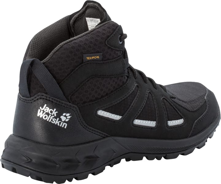 Women's Woodland 2 Texapore Mid Black / Grey Jack Wolfskin