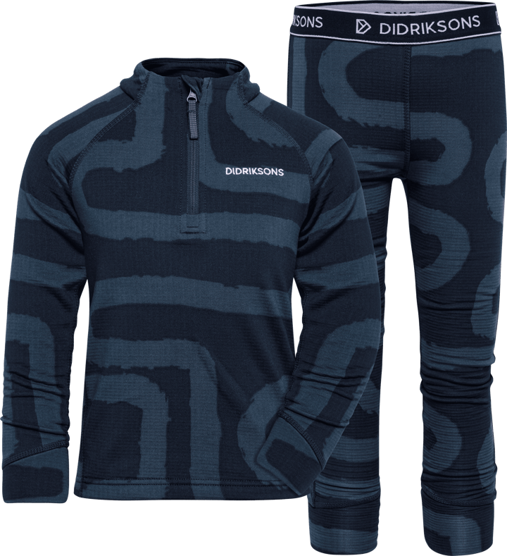 Didriksons Kids' Jadis Printed Set Path Navy Didriksons