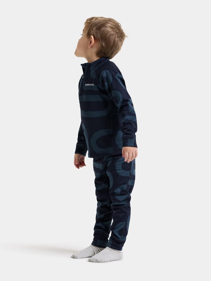 Didriksons Kids' Jadis Printed Set Path Navy Didriksons