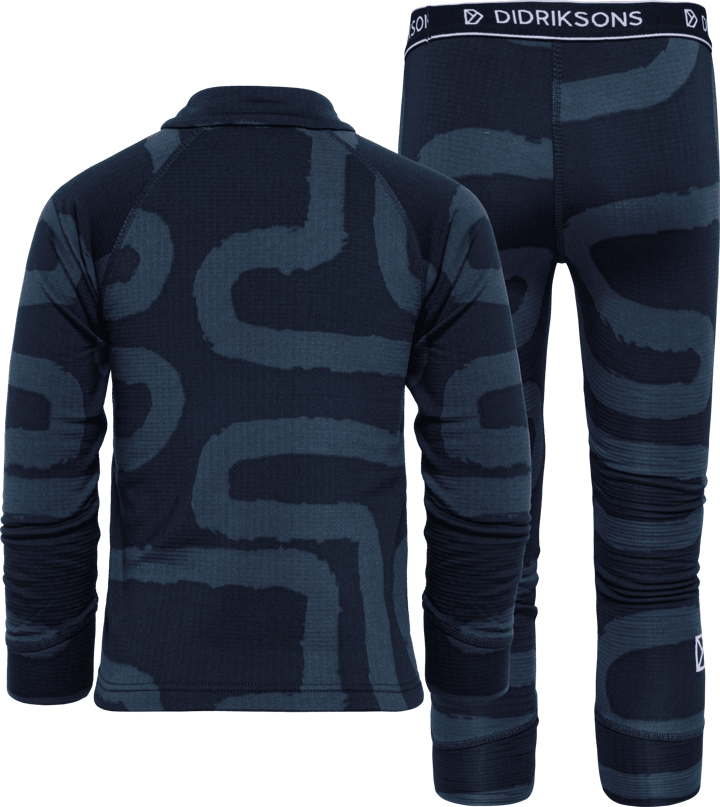 Didriksons Kids' Jadis Printed Set Path Navy Didriksons