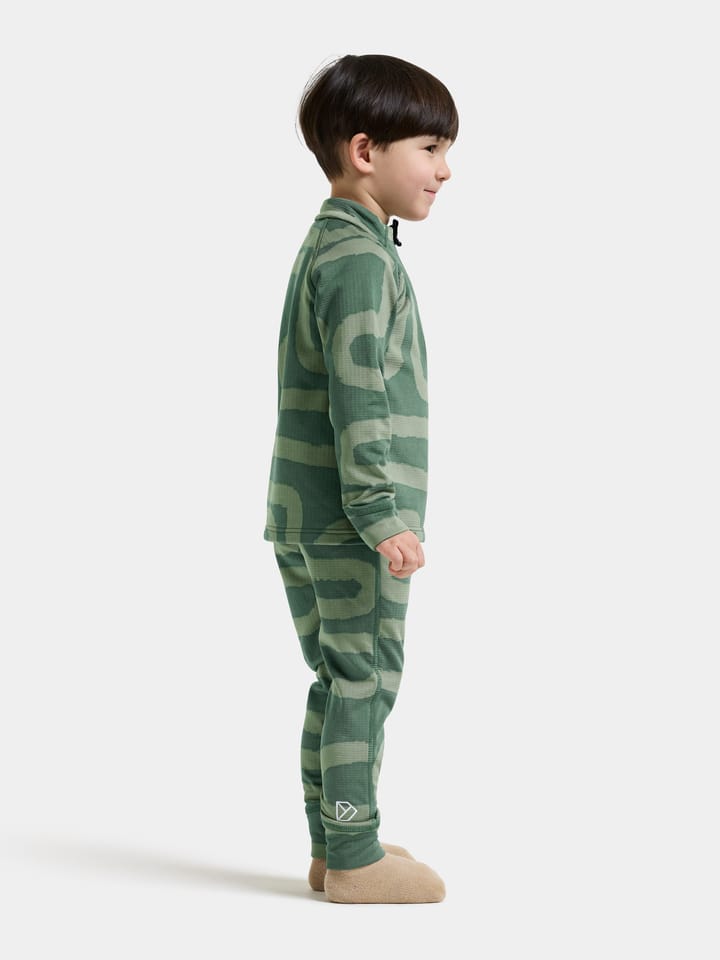 Didriksons Kids' Jadis Printed Set Path Dark Moss Didriksons