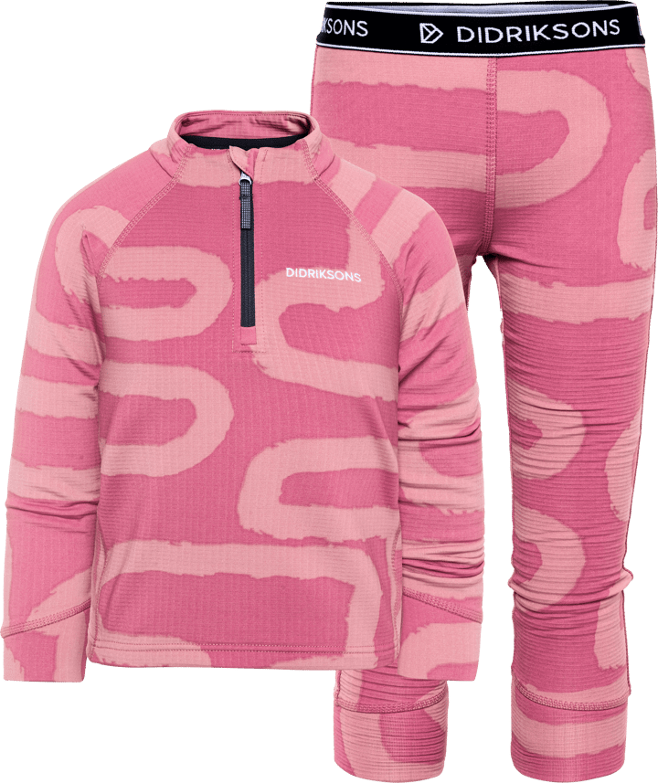 Didriksons Kids' Jadis Printed Set Path Heather Pink Didriksons