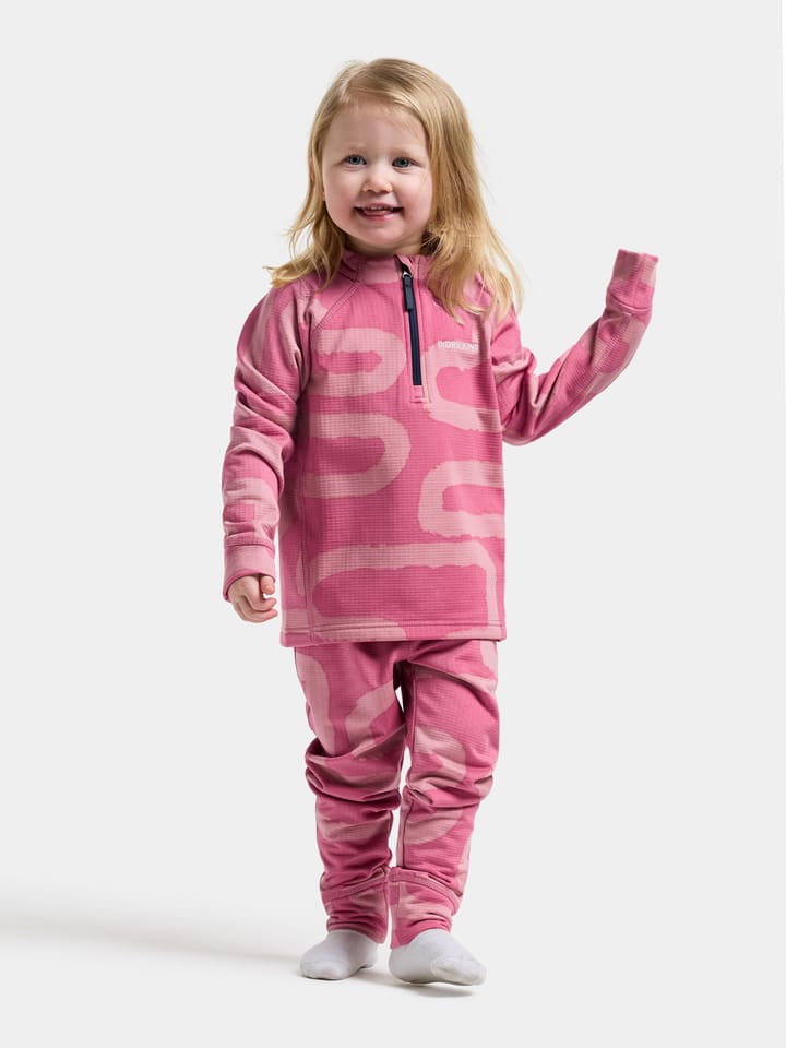 Didriksons Kids' Jadis Printed Set Path Heather Pink Didriksons
