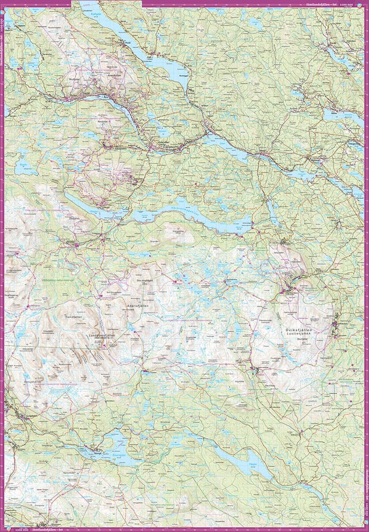 Calazo förlag Jämtlandsfjällen 1:100000 Multi Calazo förlag
