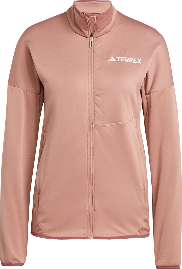 Adidas Women's Terrex Xperior CLIMAWARM Light Fleece Jacket Warm Clay Adidas