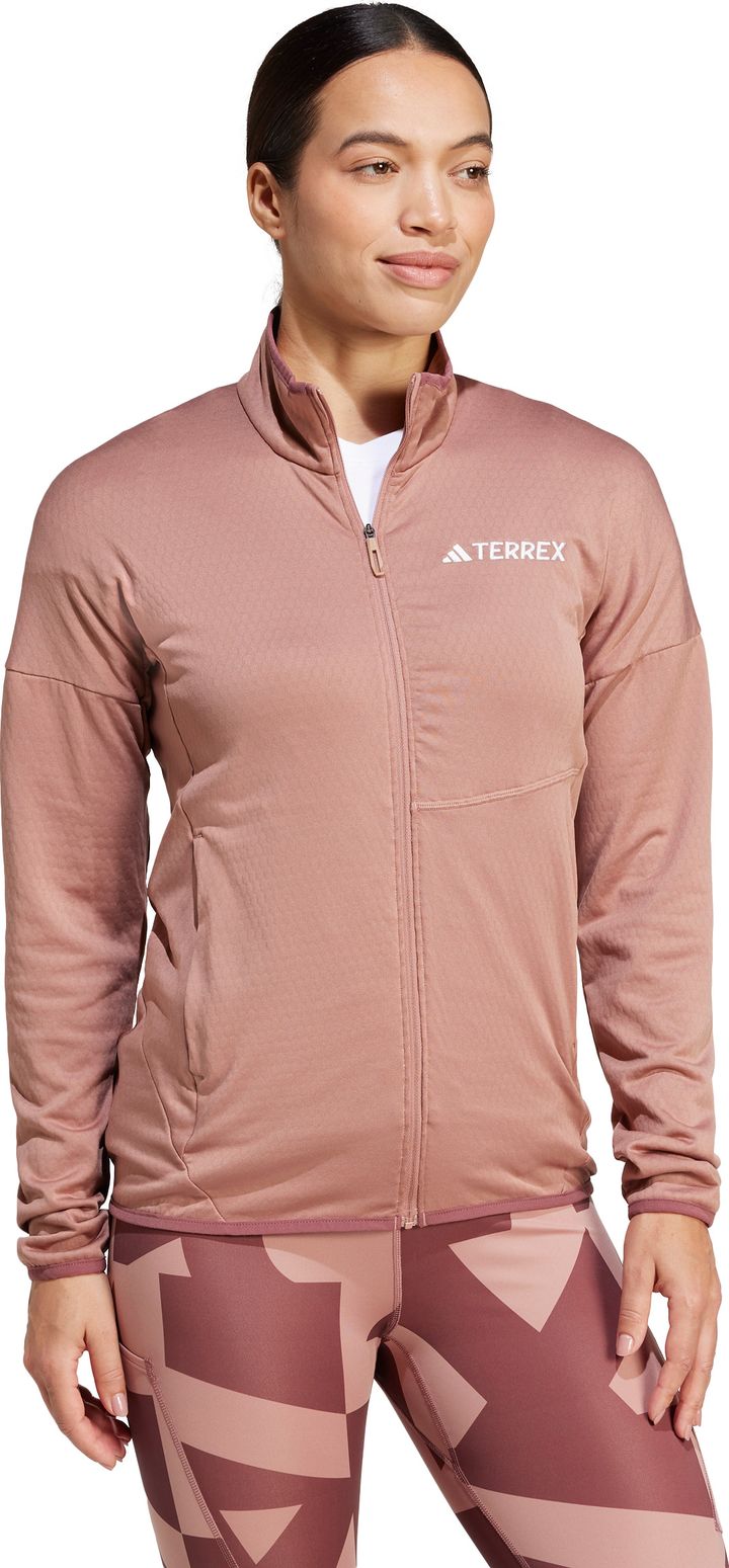 Adidas Women's Terrex Xperior CLIMAWARM Light Fleece Jacket Warm Clay Adidas