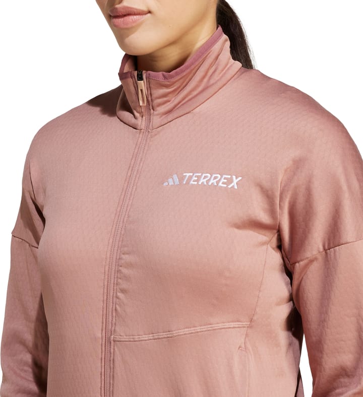 Adidas Women's Terrex Xperior CLIMAWARM Light Fleece Jacket Warm Clay Adidas