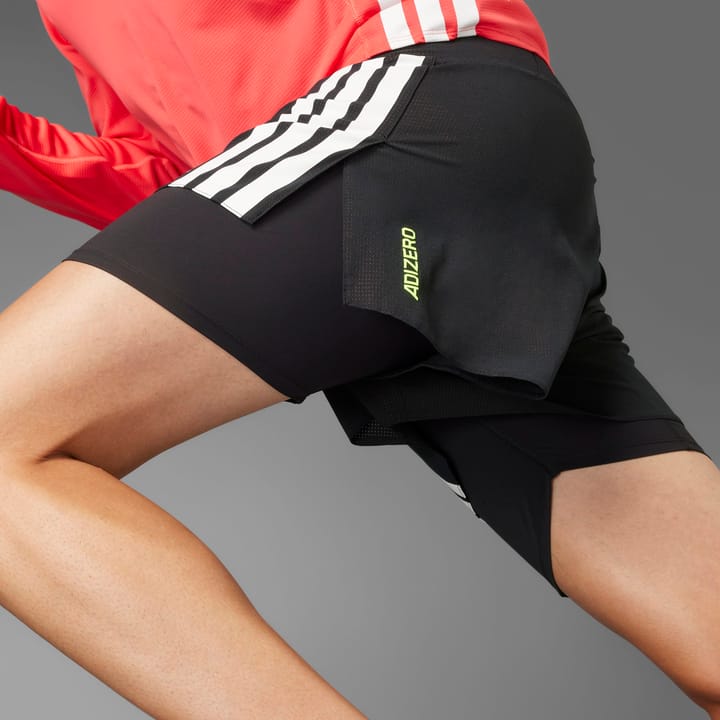 Adidas Men's Adizero Running 2-in-1 Gel Pocket Shorts Black Adidas