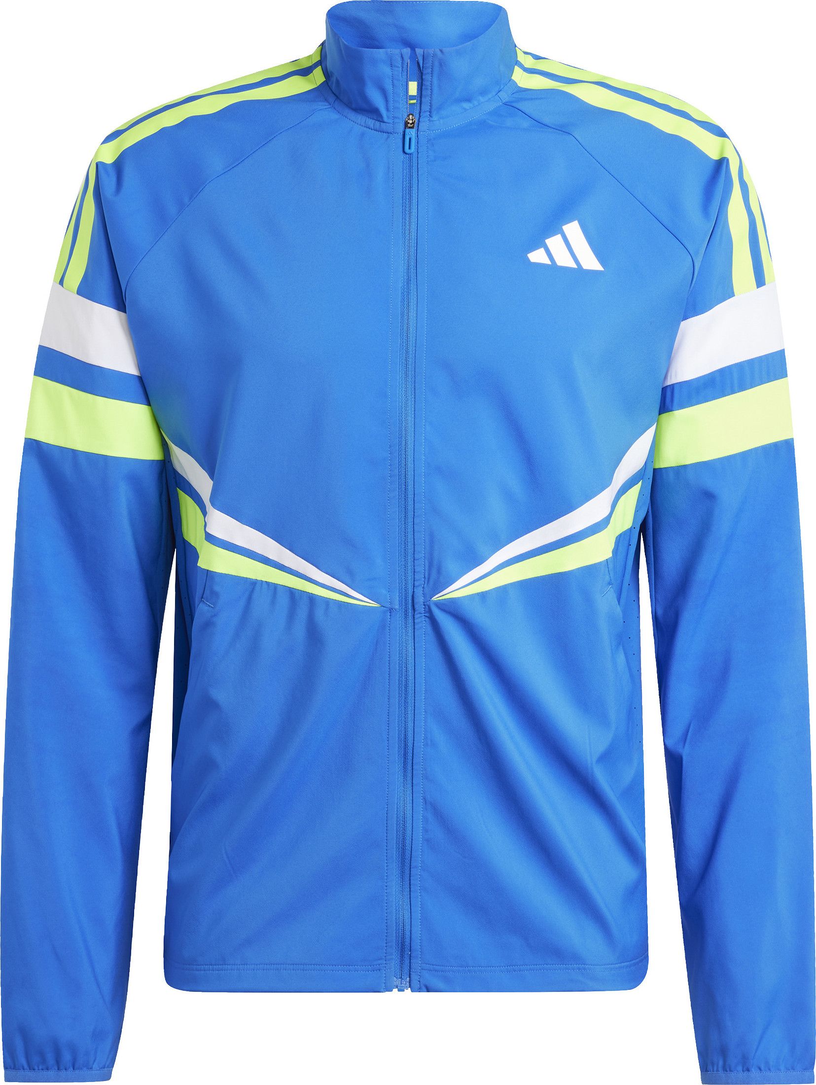 ジャケット adidas 3S Jacket Blue VINTAGE ADIDAS 3 STRIPE BLUE & WHITE, TRACK JACKET, FULL