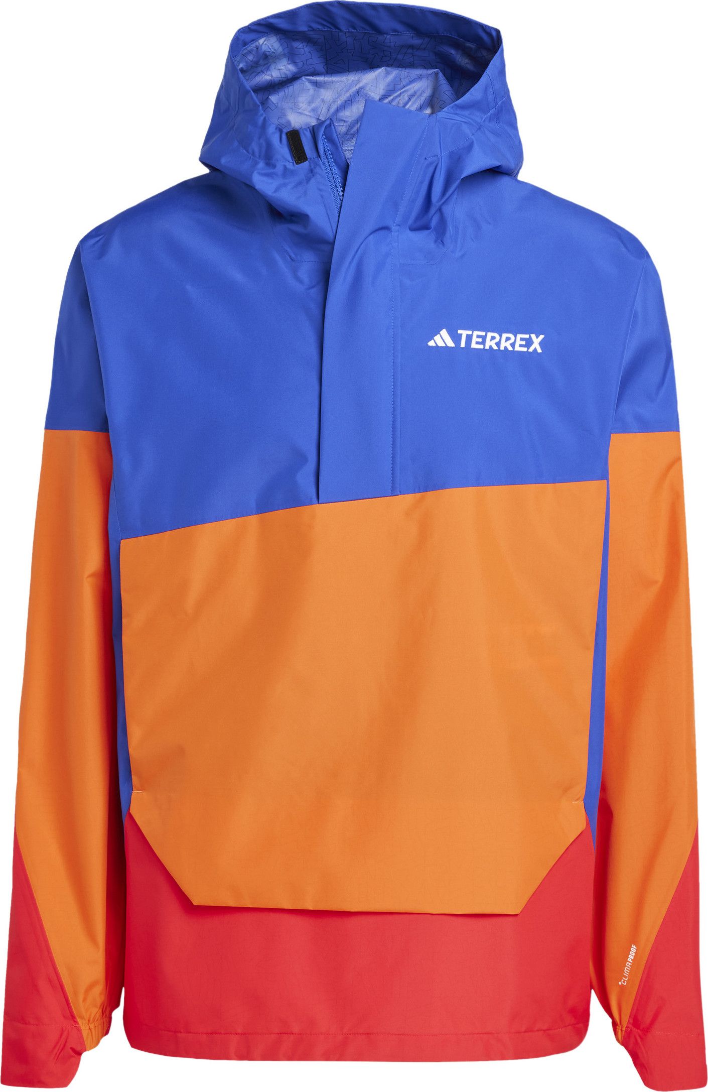 Adidas Men's Terrex Xploric 2.5L Climaproof Anorak Semi lucid blue