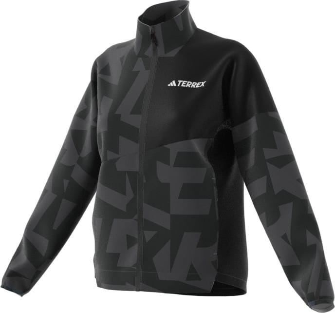 Adidas Women's Terrex Multi Printed Wind Jacket  Black/carbon Adidas
