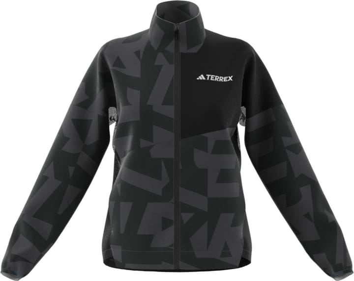 Adidas Women's Terrex Multi Printed Wind Jacket  Black/carbon Adidas