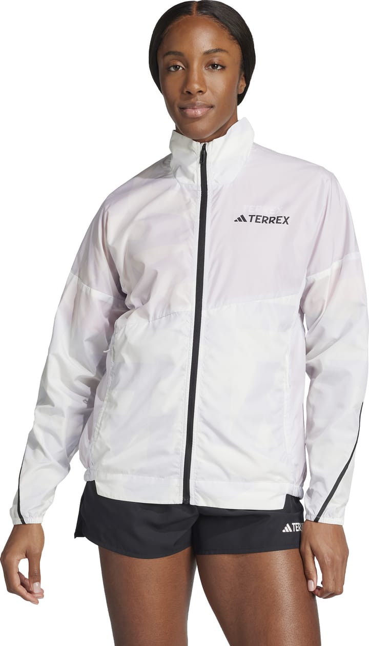 Adidas Women's Terrex Multi Printed Wind Jacket Dshgry/white Adidas