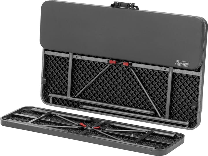Coleman 4 P Packaway Table & Bench Set  Black Coleman