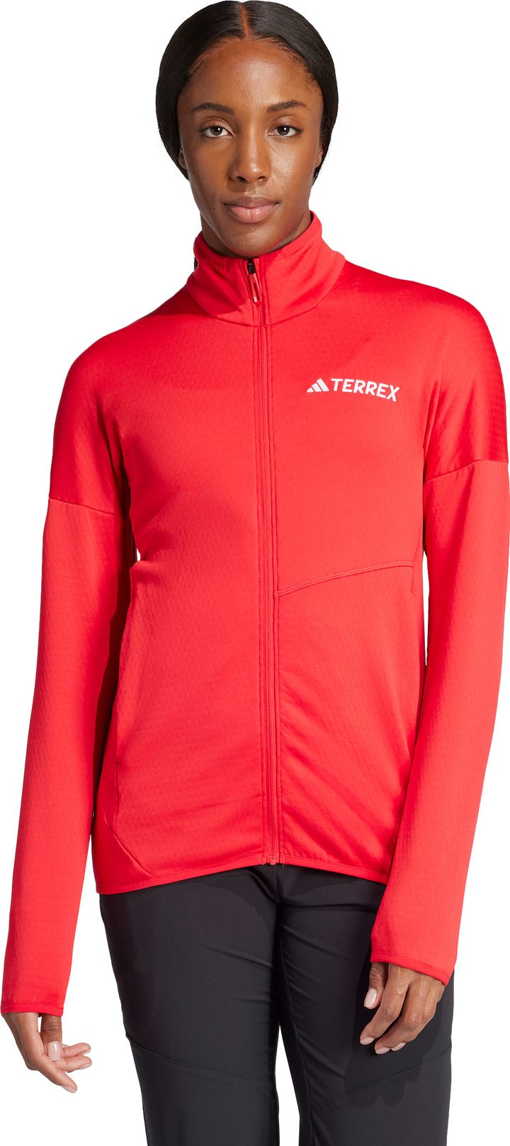 Adidas Women's Terrex Xperior Climawarm Light Fleece Jacket Pure Ruby Adidas