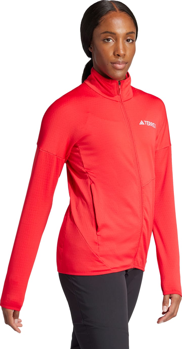 Adidas Women's Terrex Xperior Climawarm Light Fleece Jacket Pure Ruby Adidas