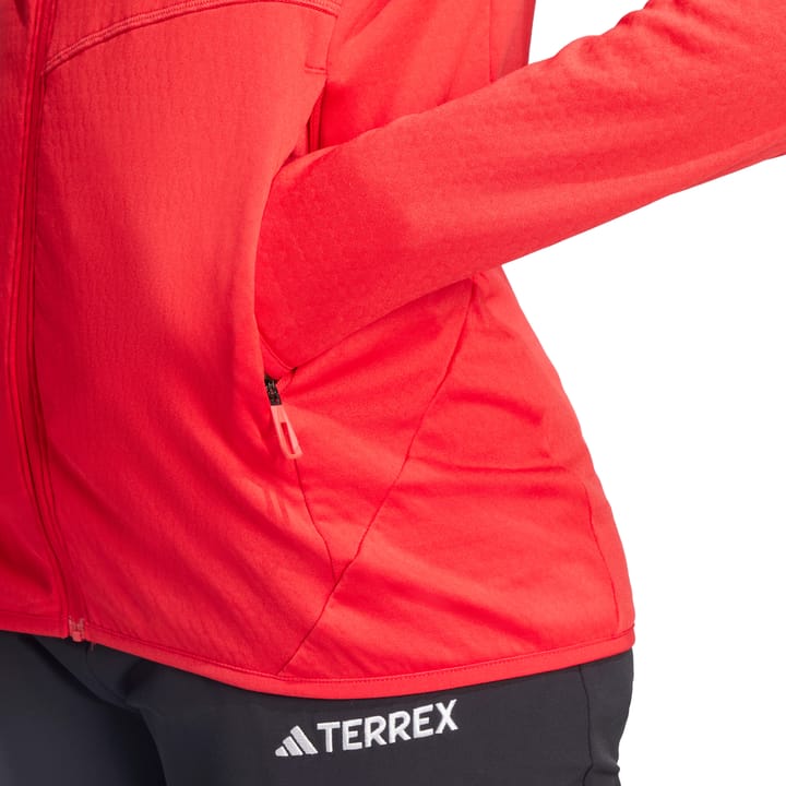 Adidas Women's Terrex Xperior Climawarm Light Fleece Jacket Pure Ruby Adidas