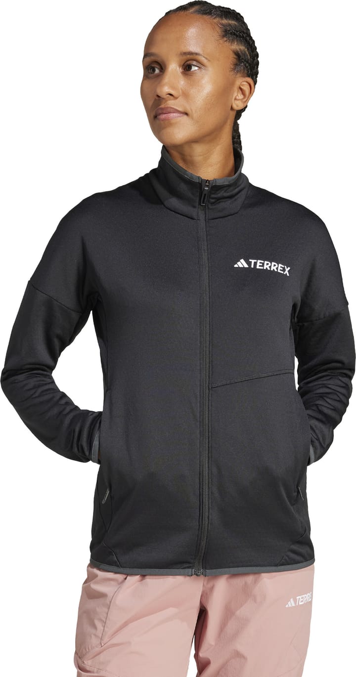 Adidas Women's Terrex Xperior Climawarm Light Fleece Jacket Black Adidas