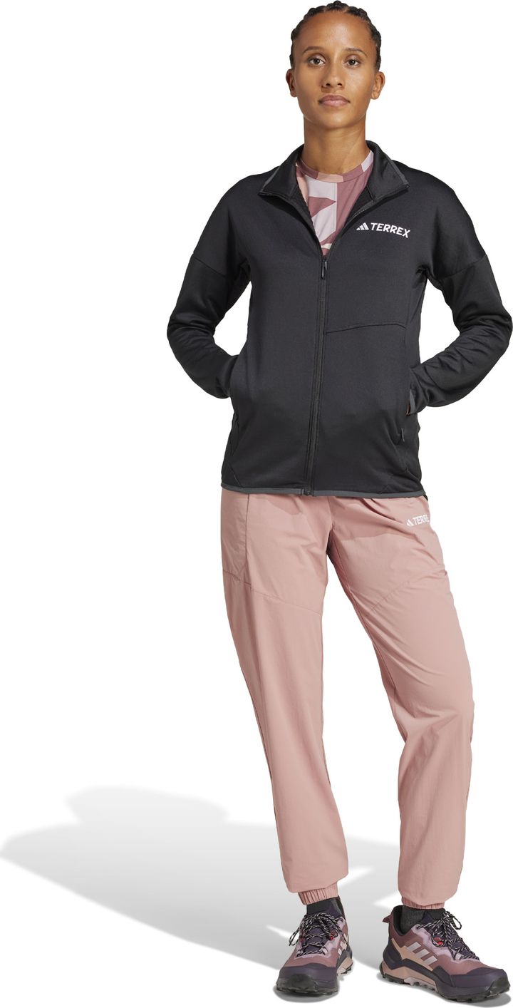 Adidas Women's Terrex Xperior Climawarm Light Fleece Jacket Black Adidas