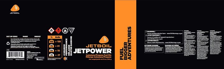 Jetboil GAS FUEL Black Jetboil