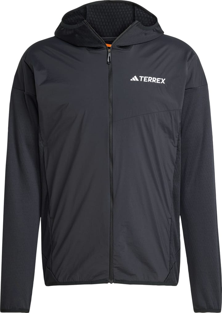 Adidas Men's Terrex Xperior Climawarm+ Wind Light Fleece Hooded Jacket Black Adidas