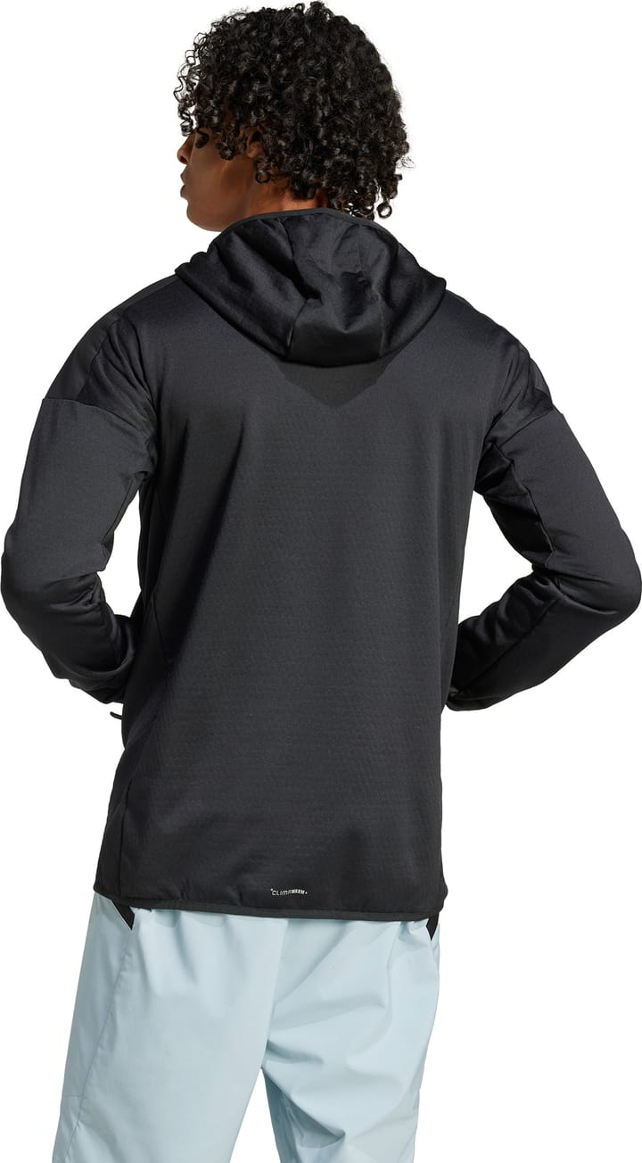 Adidas Men's Terrex Xperior Climawarm+ Wind Light Fleece Hooded Jacket Black Adidas