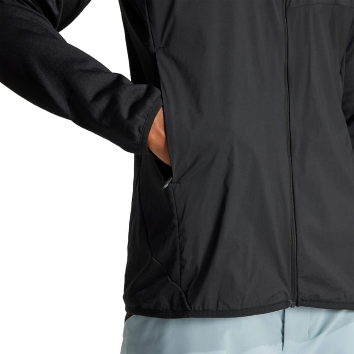 Adidas Men's Terrex Xperior Climawarm+ Wind Light Fleece Hooded Jacket Black Adidas