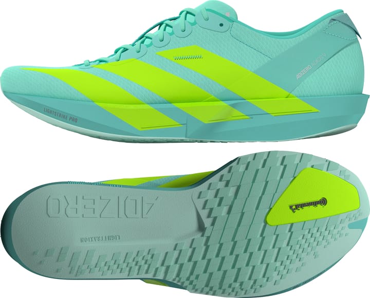 Adidas Men's Adizero Adios 9 Flash Aqua/Lucid Lemon/Zero Metalic Adidas
