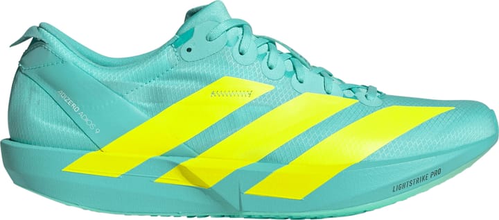Adidas Men's Adizero Adios 9 Flash Aqua/Lucid Lemon/Zero Metalic Adidas