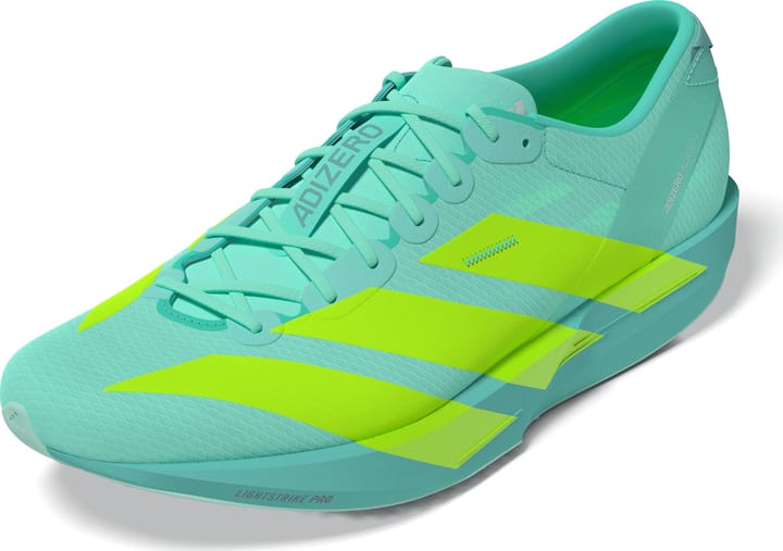 Adidas Men's Adizero Adios 9 Flash Aqua/Lucid Lemon/Zero Metalic Adidas