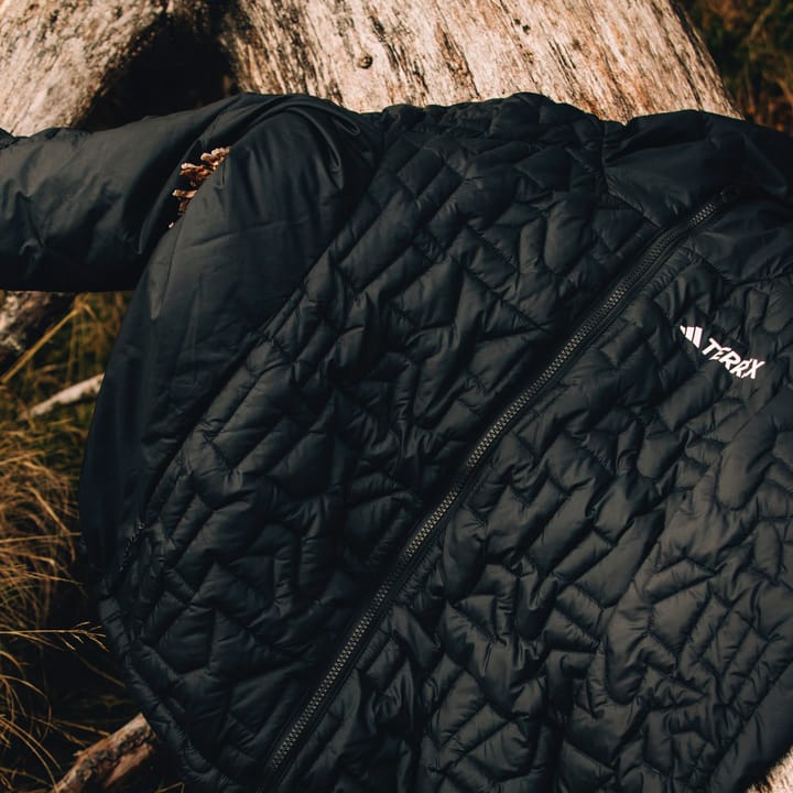 Adidas Terrex Xperior PrimaLoft Loose Fill Insulated Hooded Black Adidas Adidas Terrex Xperior PrimaLoft Loose Fill Insulated Hooded Black Adidas