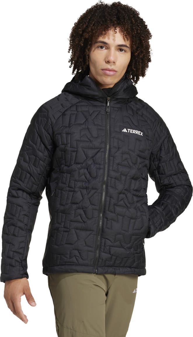 Adidas Terrex Xperior PrimaLoft Loose Fill Insulated Hooded Black Adidas Adidas Terrex Xperior PrimaLoft Loose Fill Insulated Hooded Black Adidas
