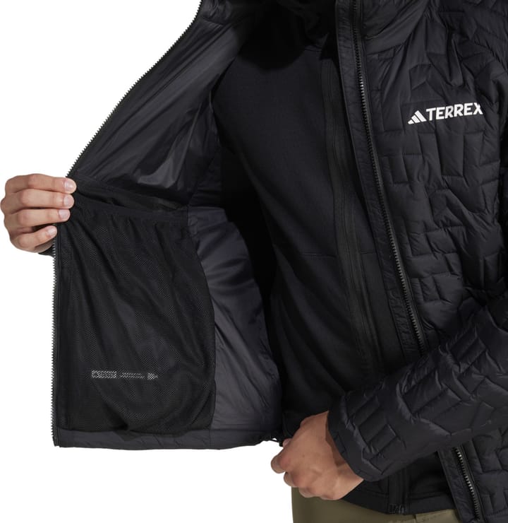 Adidas Terrex Xperior PrimaLoft Loose Fill Insulated Hooded Black Adidas Adidas Terrex Xperior PrimaLoft Loose Fill Insulated Hooded Black Adidas