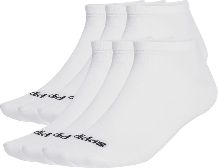 Adidas Cushioned Linear Crew 6p White/black Adidas