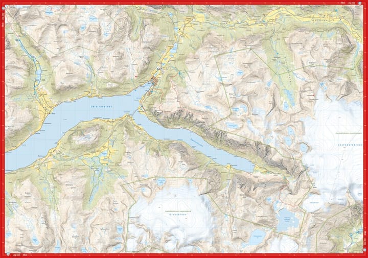 Calazo förlag Jölster 1:25 000 Alpine map Calazo förlag