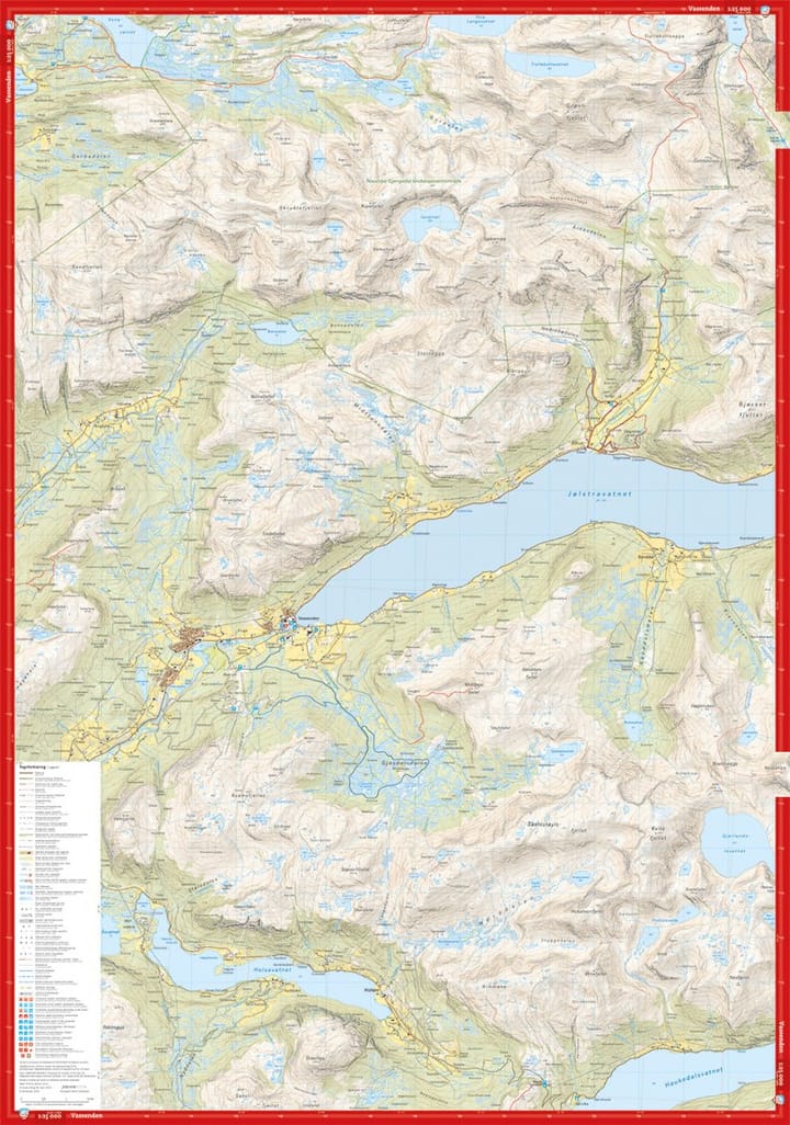 Calazo förlag Jölster 1:25 000 Alpine map Calazo förlag