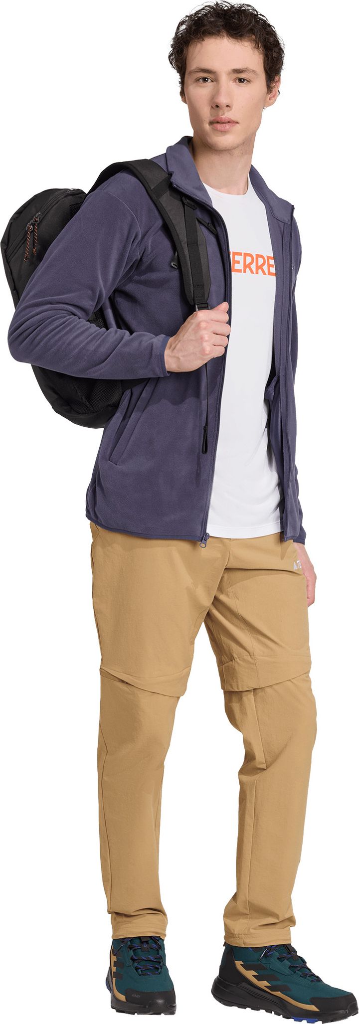 Adidas Men's Ess Full Zip Fleece Shanav Adidas