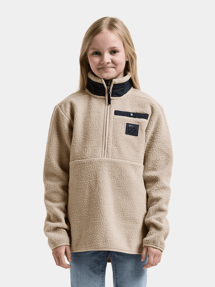 Didriksons Kids' Joule Half Zip Beach Beige Didriksons