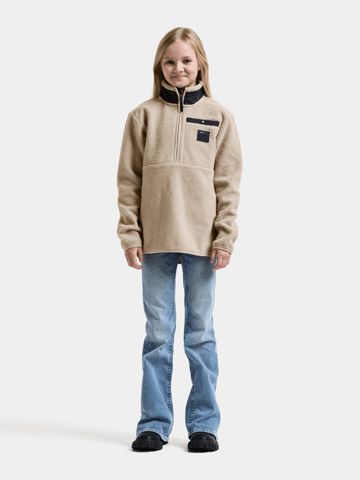 Didriksons Kids' Joule Half Zip Beach Beige Didriksons