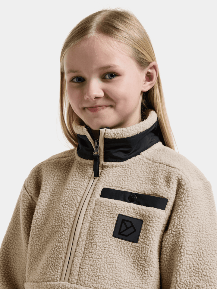 Didriksons Kids' Joule Half Zip Beach Beige Didriksons