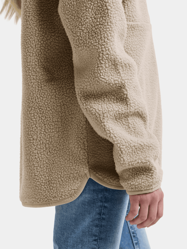 Didriksons Kids' Joule Half Zip Beach Beige Didriksons