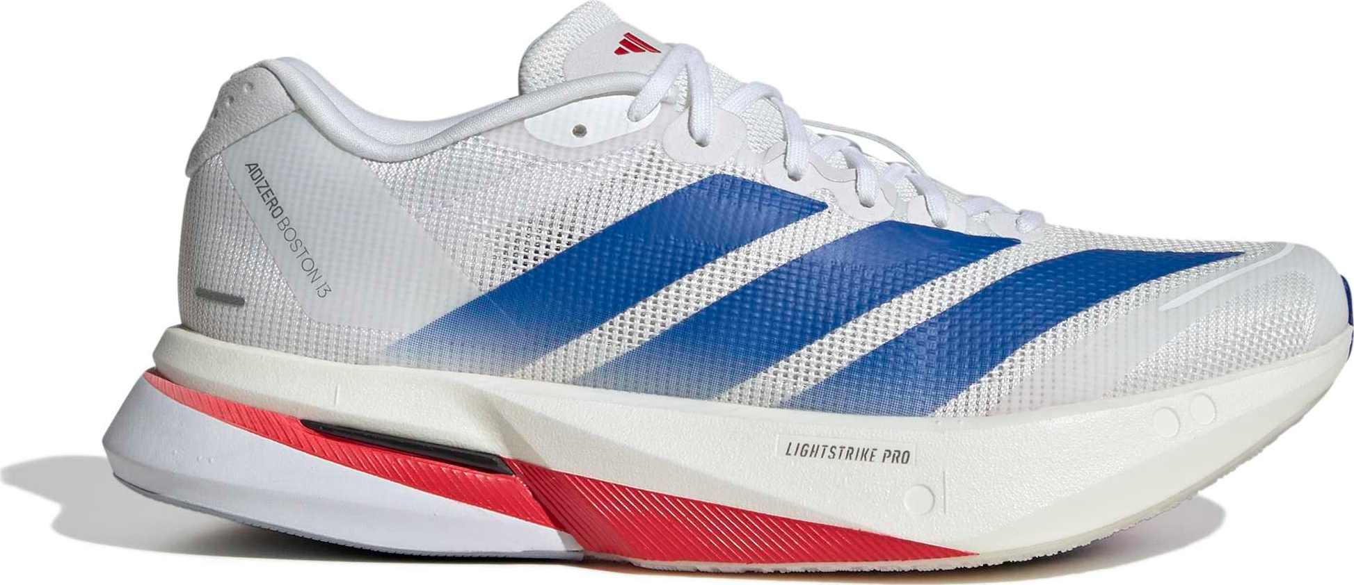 Adidas Women's Adizero Boston 13 Cloud White/Team royal blue/Dash